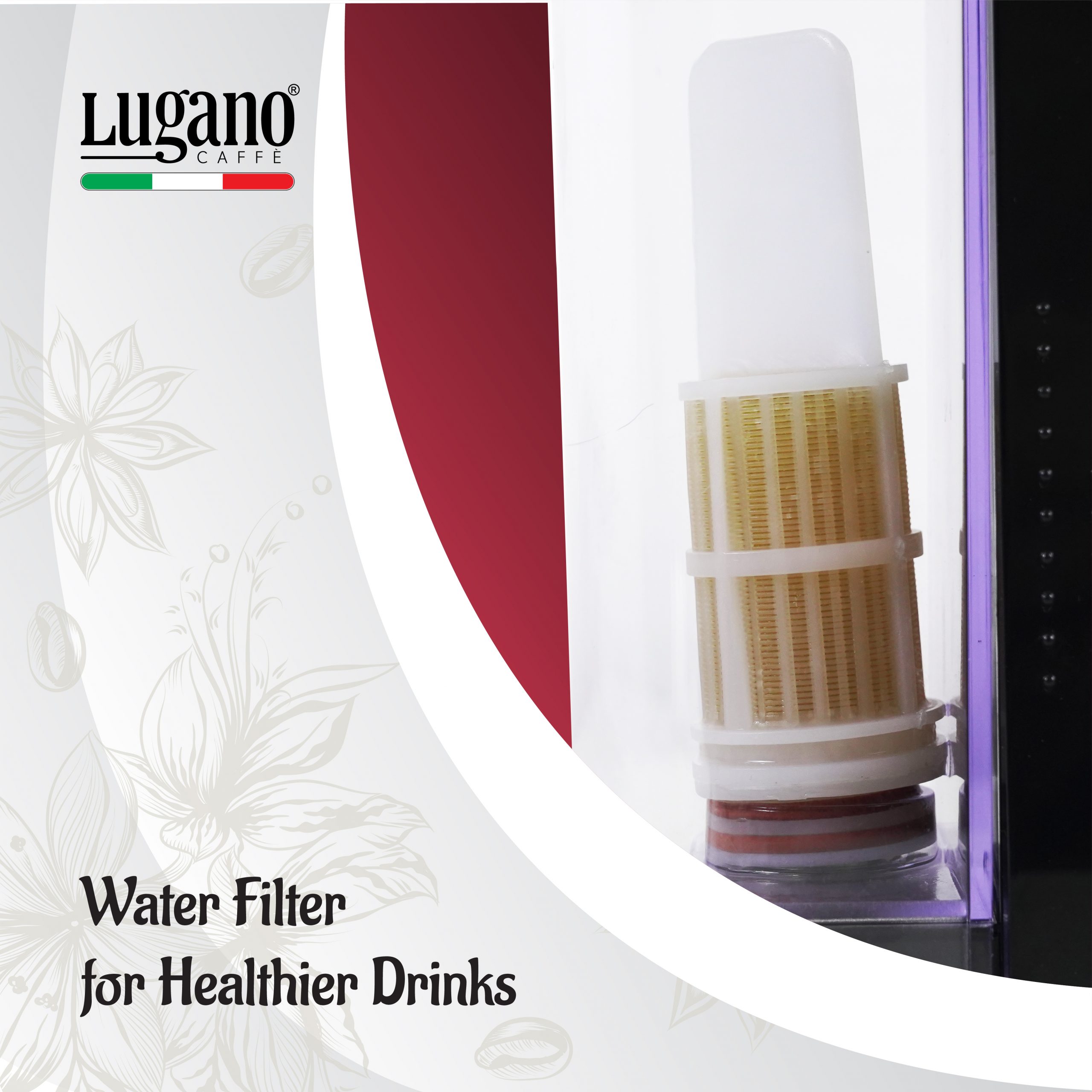 Lugano Creativa Machine Water Filter for Healthier Drinks