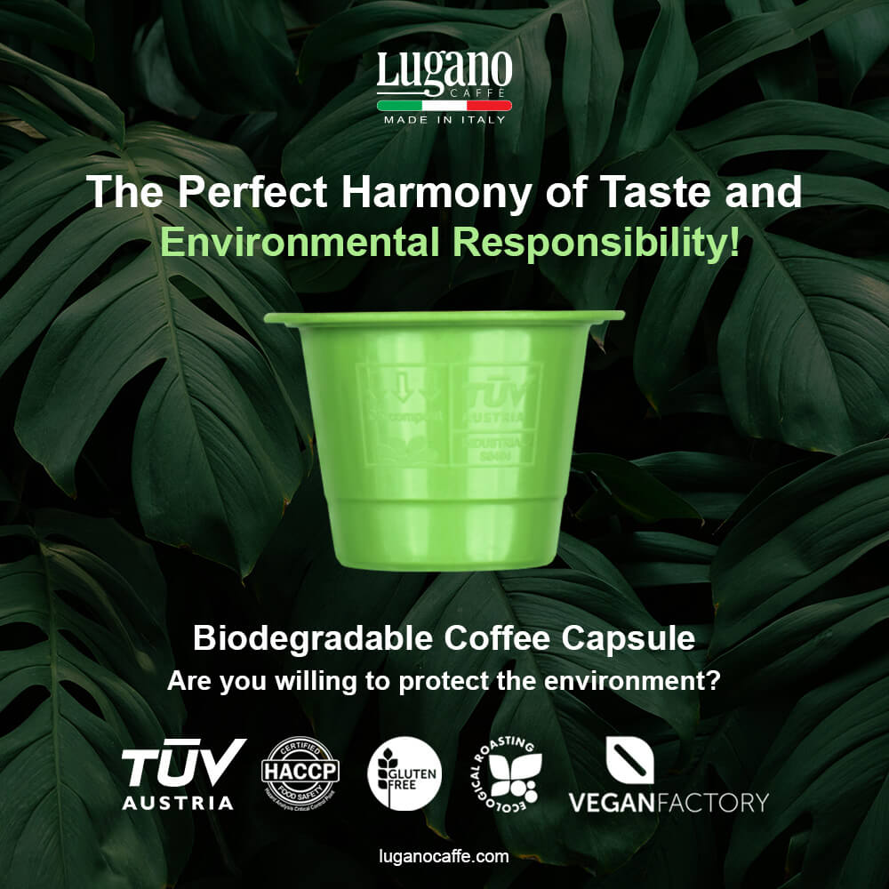 Biodegradable Espresso Capsules Compatible With Nespresso