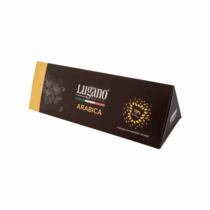 Lugano Caffè Arabica Espresso Capsule Triangular Pack 10 Pcs
