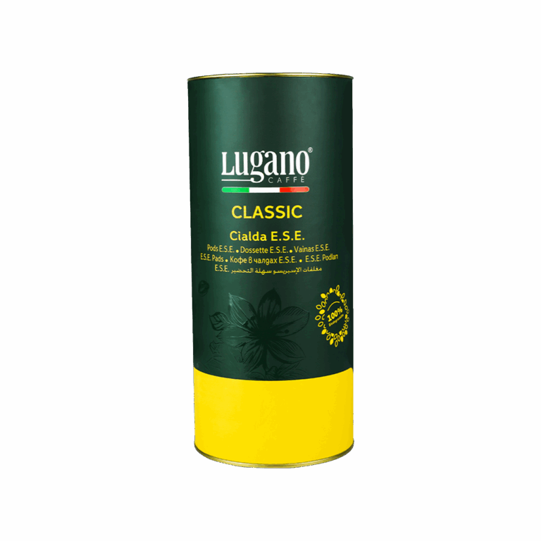 Lugano Caffè Classic Espresso Pod 18 pcs cylinder pack
