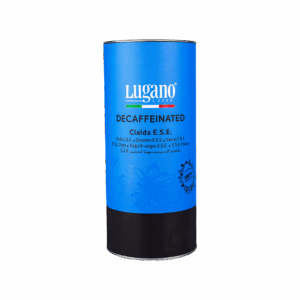 Lugano Caffè Decaffeinated Espresso Pod 18 pcs cylinder pack