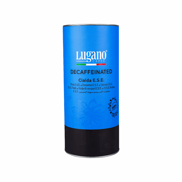 Lugano Caffè Decaffeinated Espresso Pod 18 pcs cylinder pack