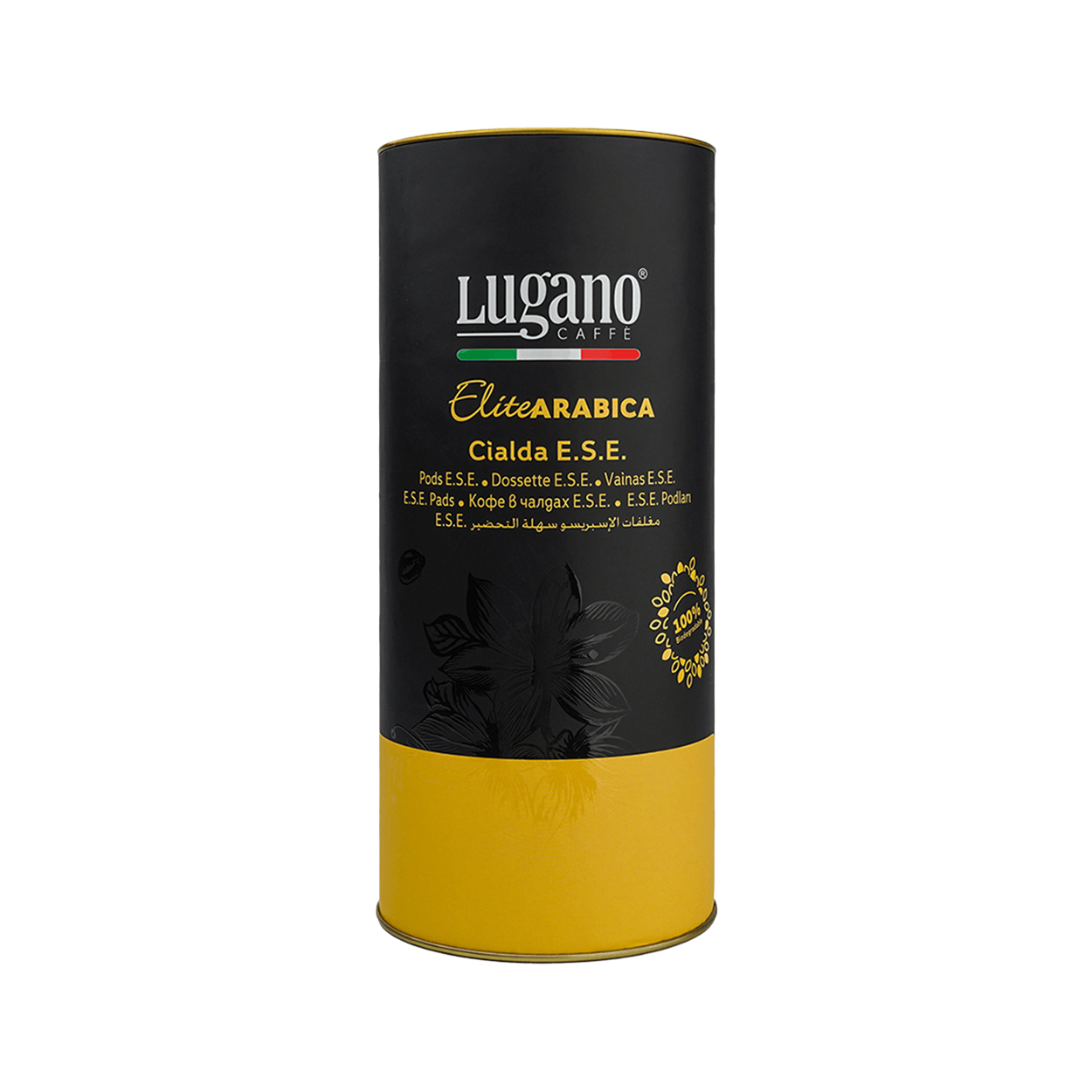 Lugano Caffè Elite Arabica Espresso Pod 18 pcs cylinder pack Lugano Caffè Elite Arabica Espresso Pod 18 pcs cylinder pack
