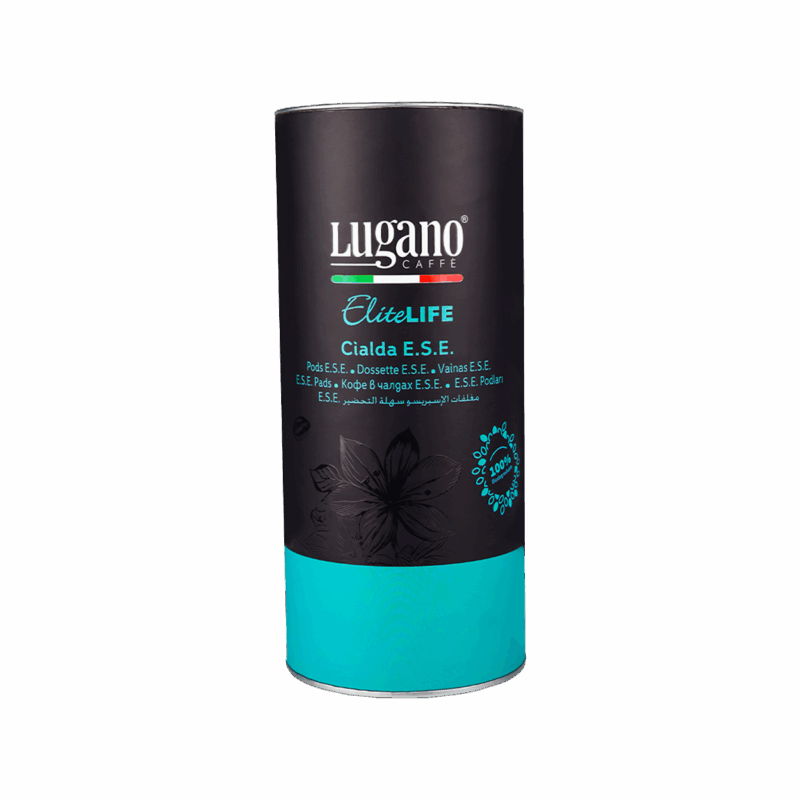 Lugano Caffè Elite Life Espresso Pod 18 pcs cylinder pack