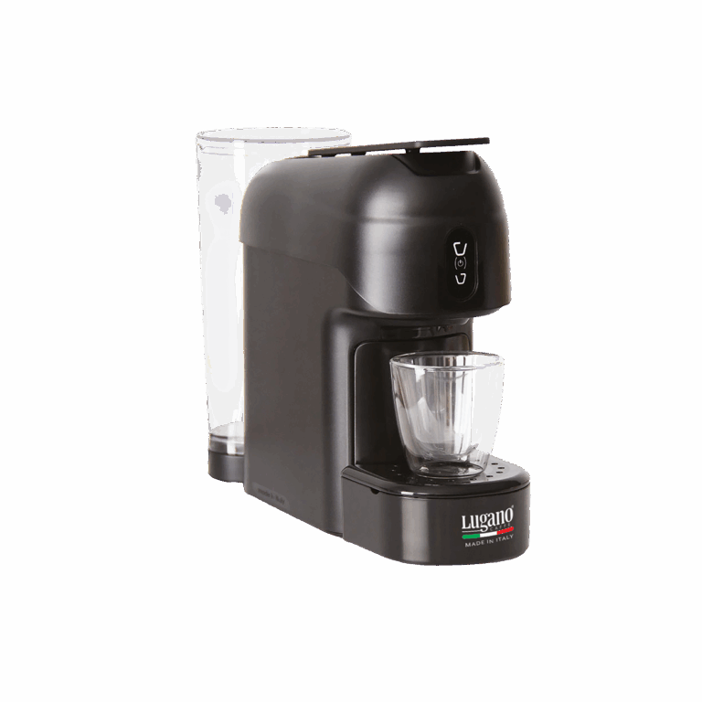 Lugano Elite Mini Espresso Machine Pod & Capsule Compatible Black Color