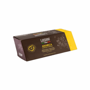 Lugano Caffè Arabica Dolce Gusto Capsules 10 pcs diamond shaped pack front right side