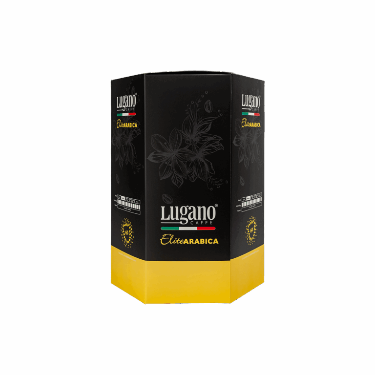 Lugano Caffè Elite Arabica Espresso Capsule Hexagonal Saving Pack 60 Pcs front