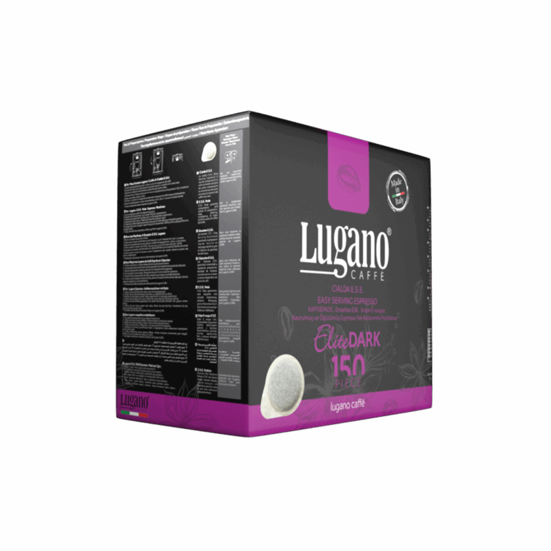 Lugano Caffè Elite Dark Espresso Pod 150 pcs Value Pack