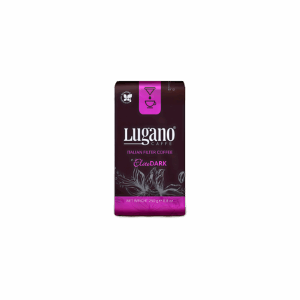 Caffè scuro Arabica Elite Lugano Caffè 250 gr confezione sottovuoto