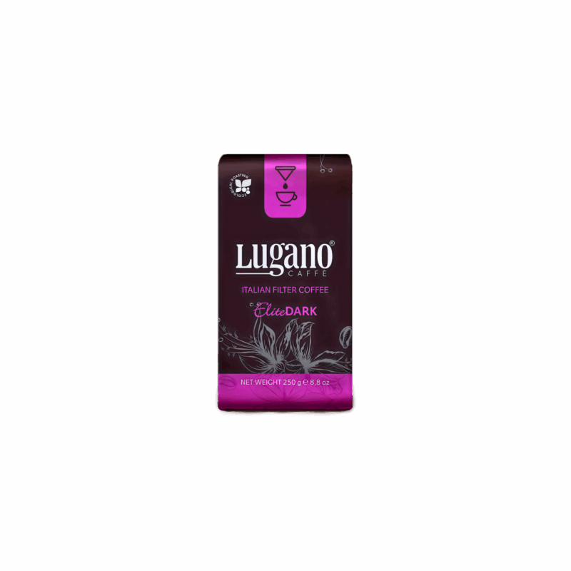 Lugano Caffè Elite Arabica Dark Coffee 250 Gr Vacuum Pack
