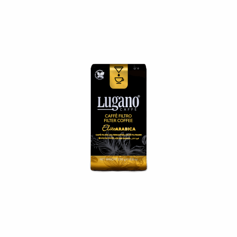 Lugano Caffè Elite Arabica Filter Coffee 250 Gr Vacuum Pack