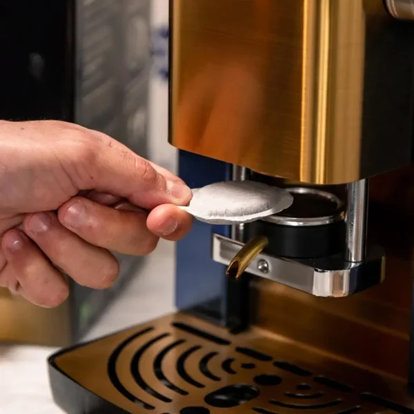 Placing E.S.E. Espresso Pod in a machine