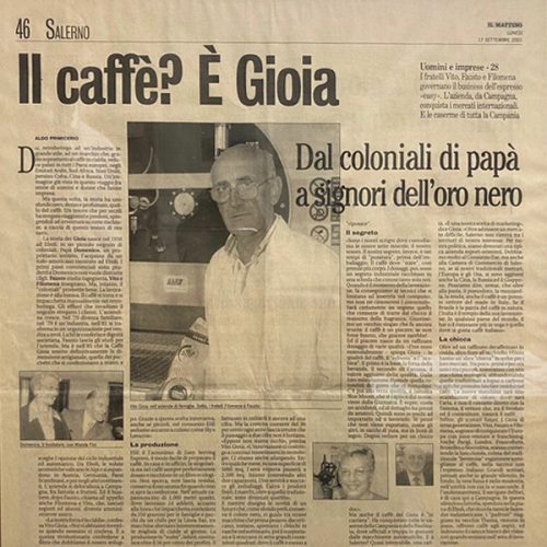 Goia Italian Family factory in San paolo in an old newspaper