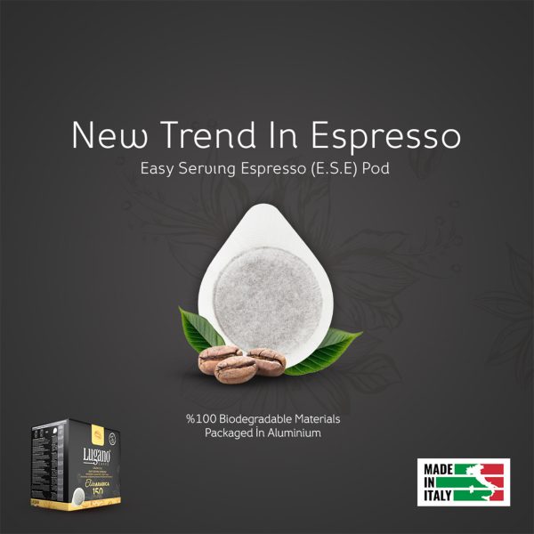 Lugano Caffè Arabica Espresso Pod 150 pcs Value Pack New trend poster