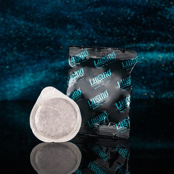 Lugano Caffè Elite Life Espresso Pod with its aluminium foil